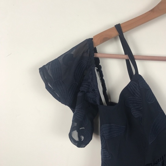 NWT Lovers + Friends Floral Wishful Mini Dress in Navy Size XS - Picture 10 of 12